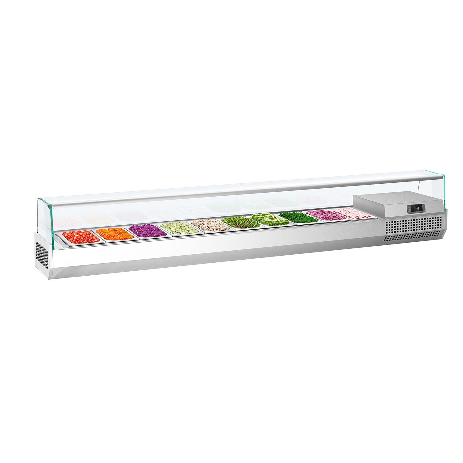 Kühlaufsatzvitrine PREMIUM PLUS - 2300x413mm - 10x GN 1/3
