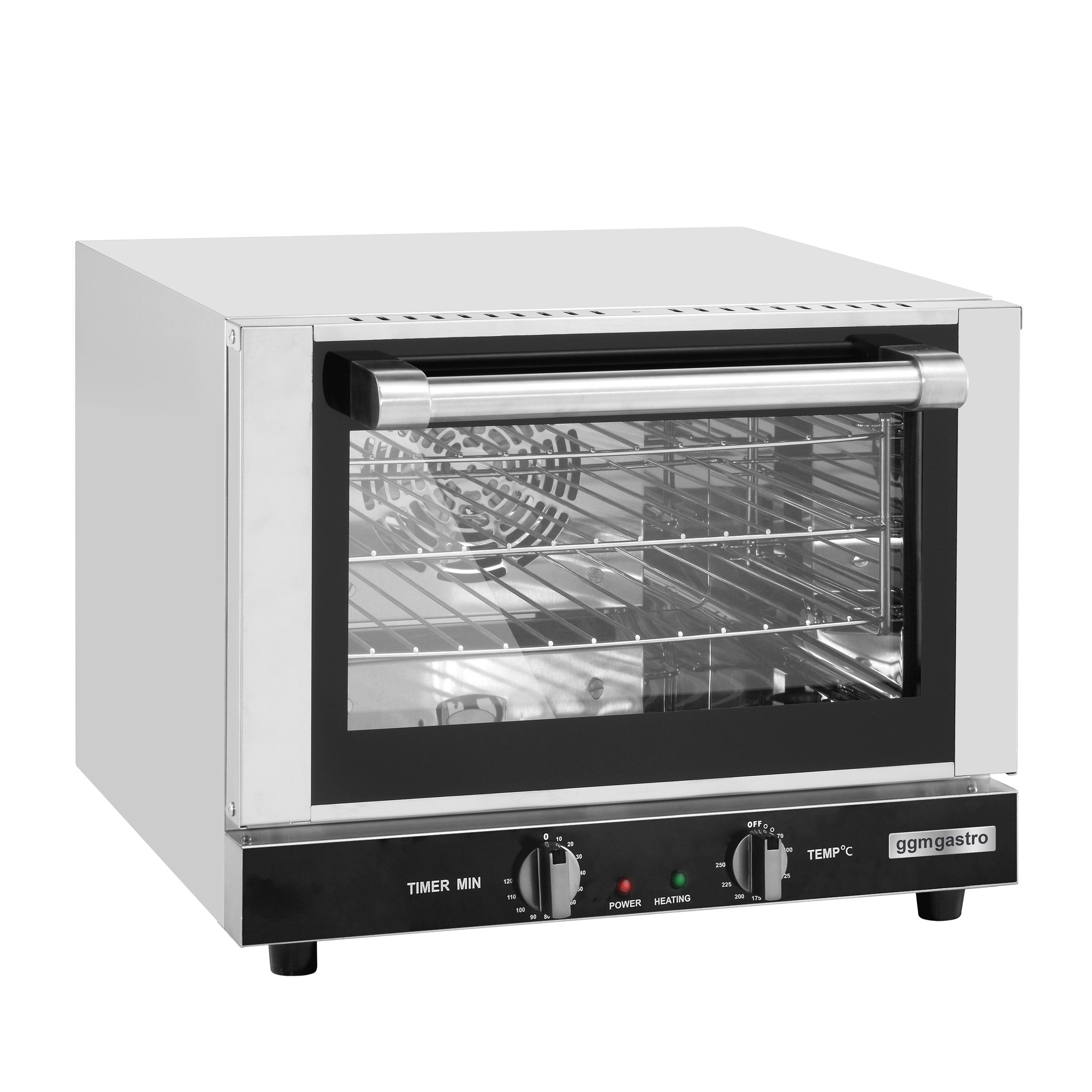 Heißluftofen KOMPAKT - 21 Liter - Manuell - inkl. 3 Roste 353x327mm