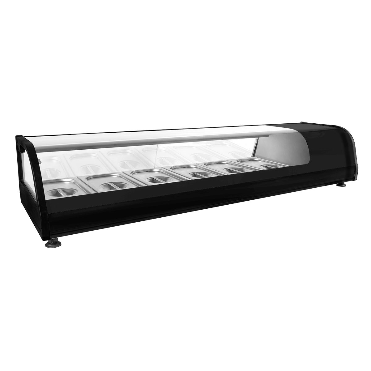 Kühlaufsatzvitrine PREMIUM - 1395x400mm - 6x GN 1/3