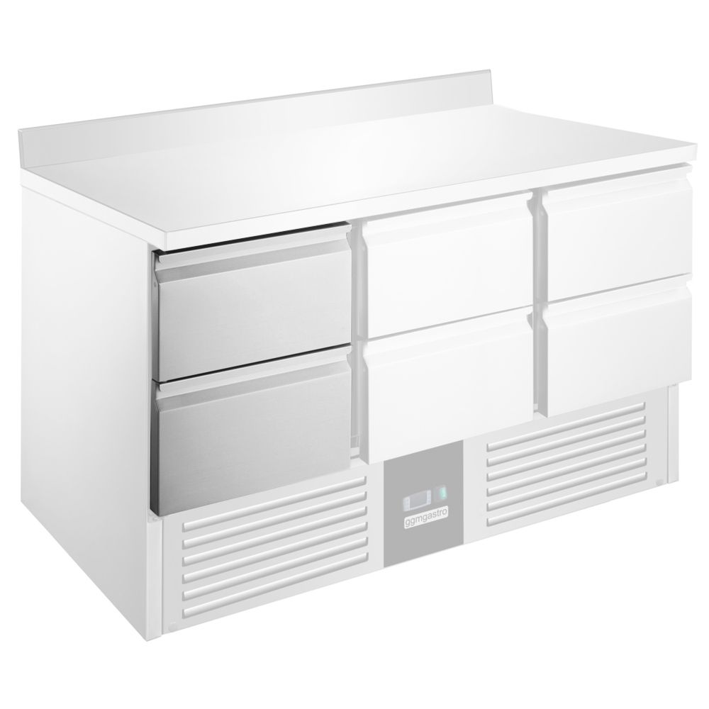 Schubladenblock bestehend aus: 2x1/2 Schubladen