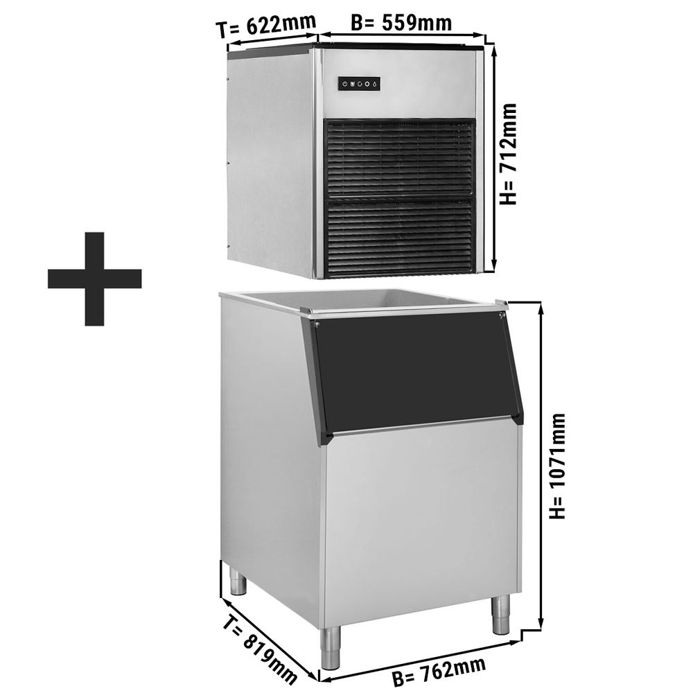 ice cube maker and storage