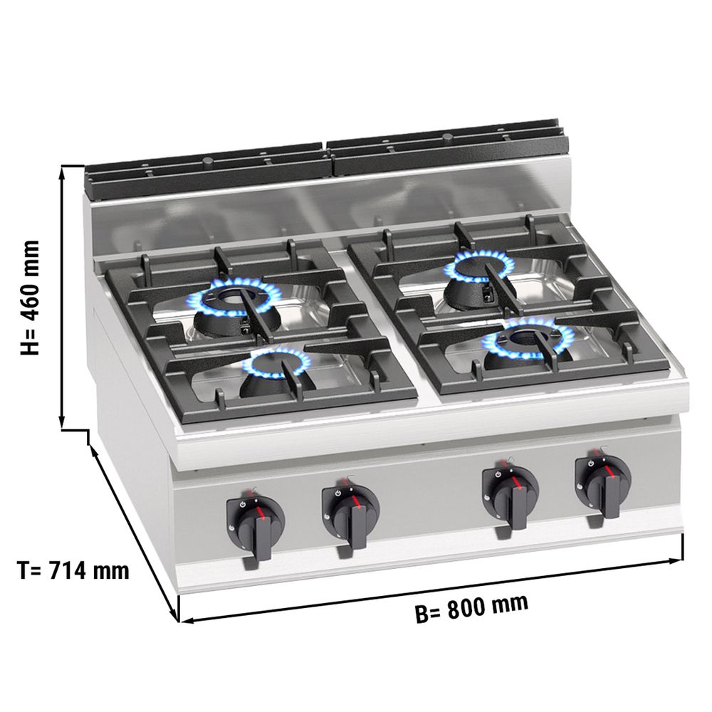 4 burner table top gas cooker