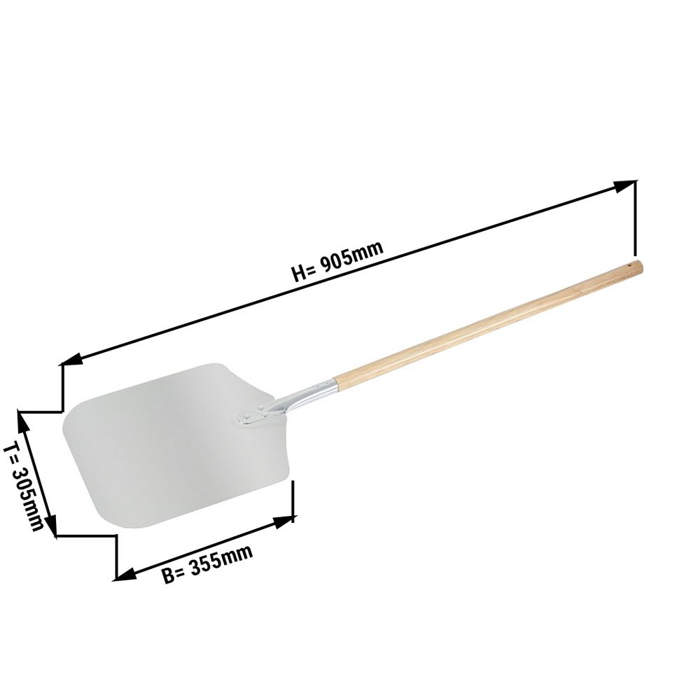 Pala per pizza in alluminio - 35,5 x 30,5 cm | GGM Gastro