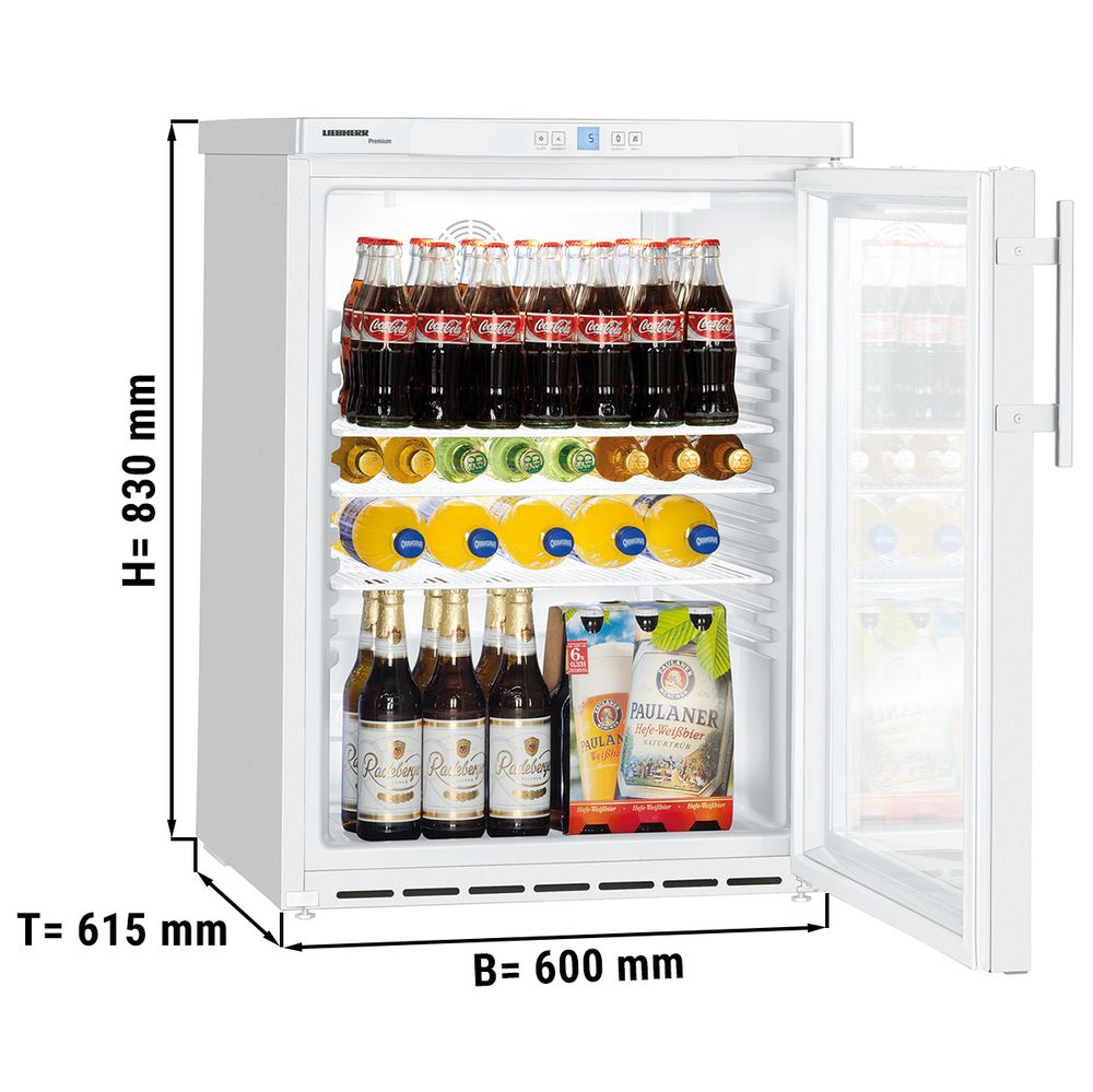 VonShef 75L Kühlschrank mit Gefrierfach Unterbaukühlschrank Schwarz 