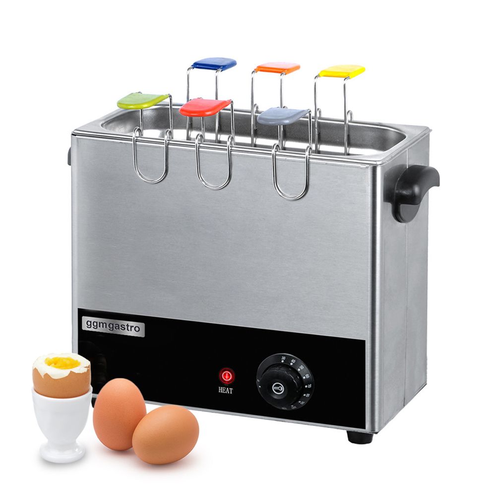 Elektrischer Eierkocher Haushalt Edelstahl Kochschalte Trockengehschutz weiß 
