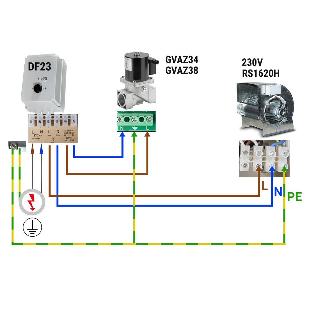 Schema Branchement Horloge Theben Sul 180 A Variateur de vitesse avec 5 niveaux - 230 volts - 3 ampères | GGM Gastro