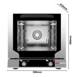 Heißluftofen KOMPAKT - Manuell - inkl. 4 Bleche 429x345mm