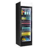 Getränkekühlschrank - 345 Liter - rahmenloses Design - 1 Glastür & Werbedisplay