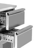 Schubladenblock bestehend aus: 2x1/2 Schubladen