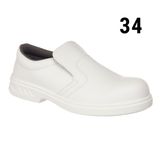 STEELITE | Safety Slippers S2 Steel Toe Cap Slip-Resistant – White - EU 34