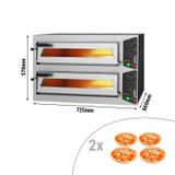 Elektro Pizzaofen - 4+4x 24cm - Manuell