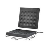 Backplatten für Waffeleisen - Form: Poffertjes