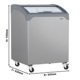Tiefkühltruhe - 645x650mm - 117 Liter - Mit Glasschiebedeckel