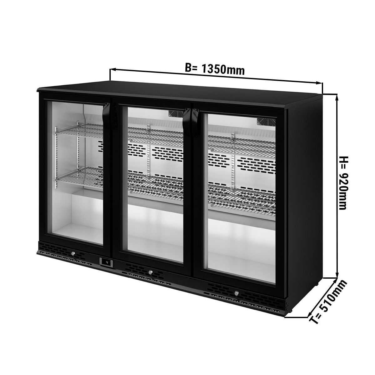 Beerlager 56 Réfrigérateur à boissons, 56 litres, 20 bouteilles, CEE G, Encastrable, 82 cm de hauteur, Porte vitrée avec cadre en acier  inoxydable, 3 clayettes, Température : 0 - 10 °C