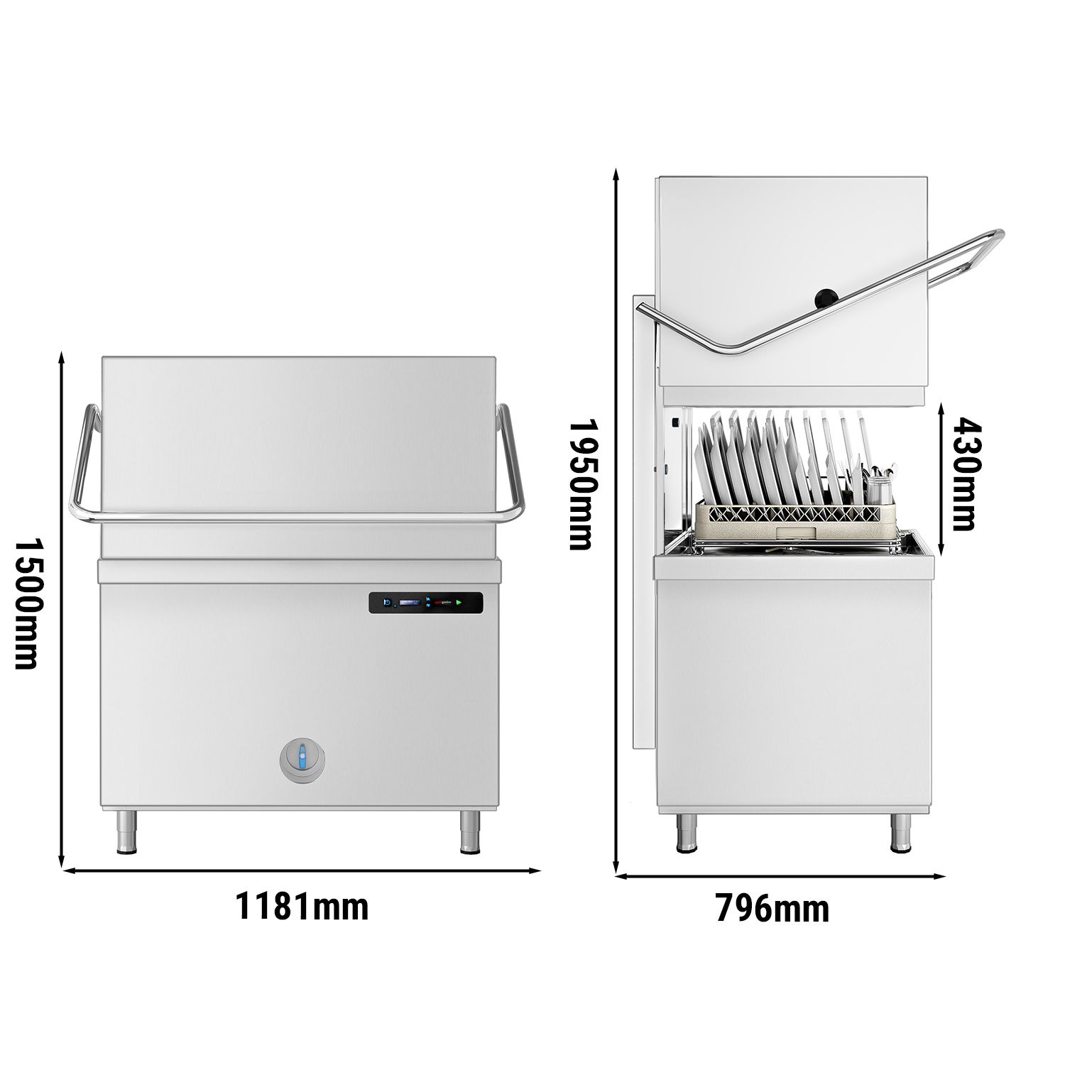 Dishwasher dimensions in mm sale