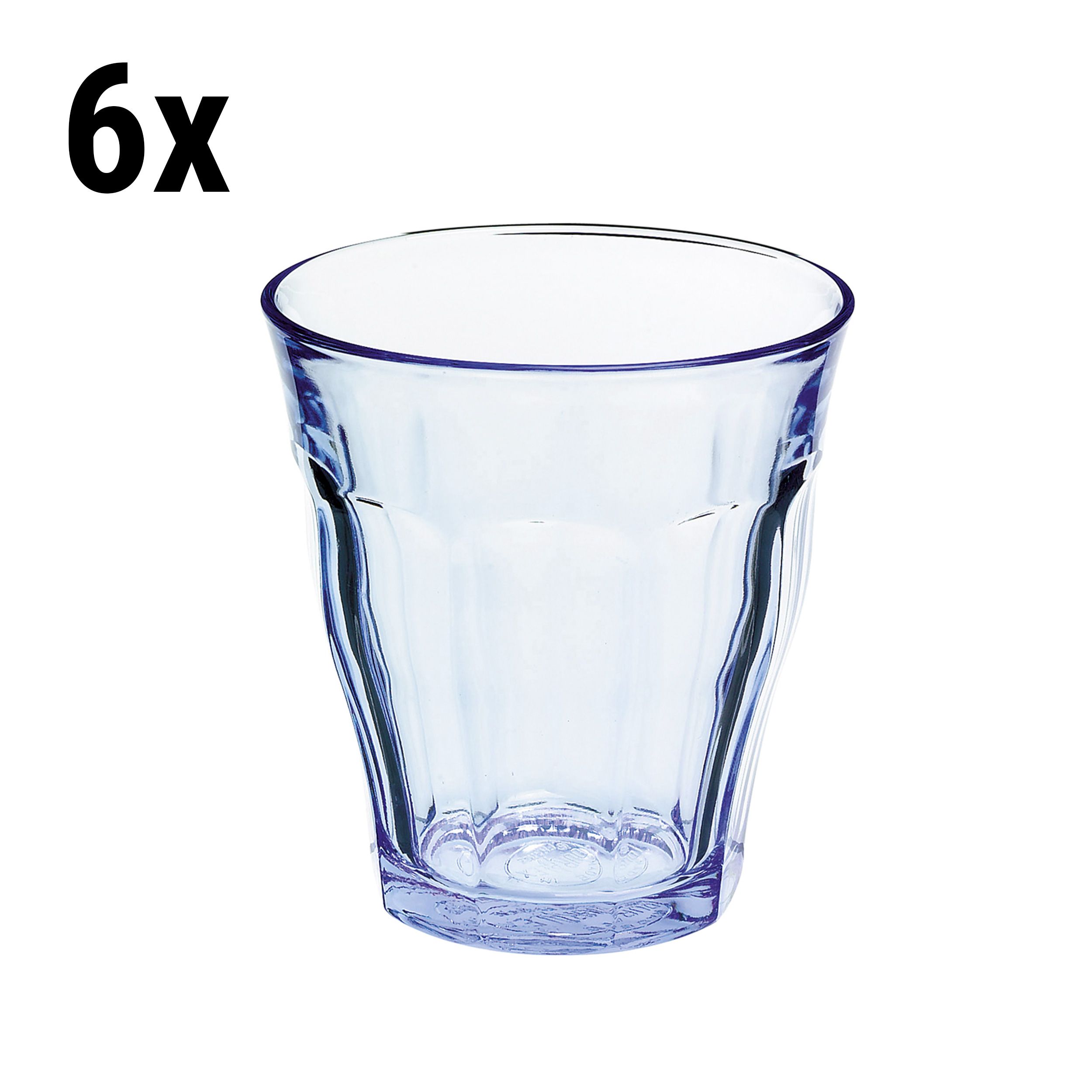 6 pezzi) Bicchiere Duralex per tutti gli usi - ISTANBUL - 310 ml -  Blu-trasparente
