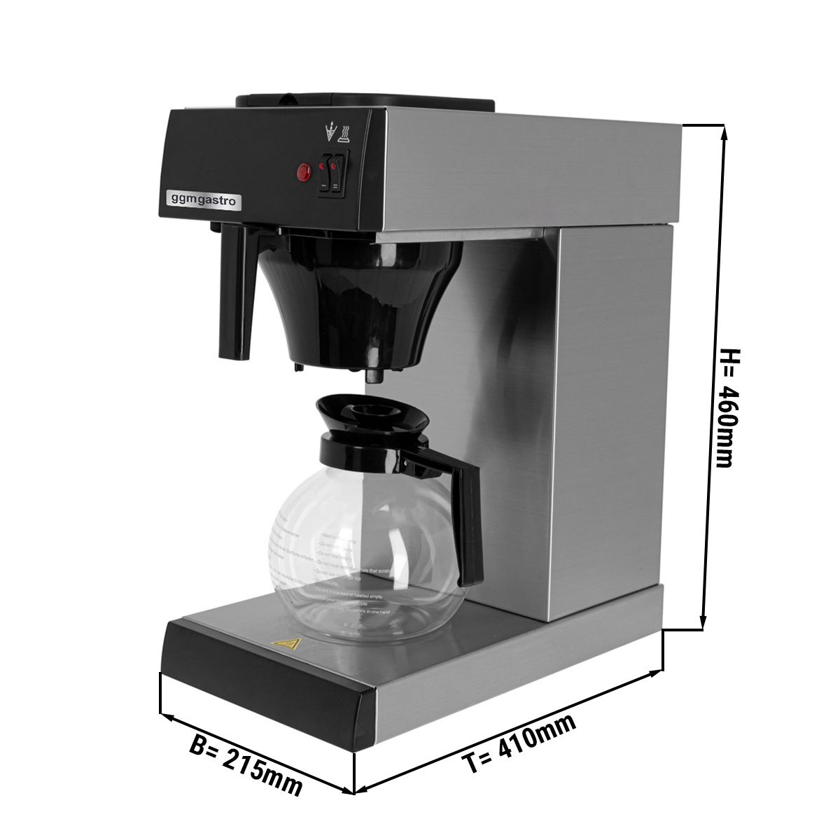 Cafetière filtre GENERIQUE Cafetière électrique avec verseuse en verre 700  w noire - machine à café