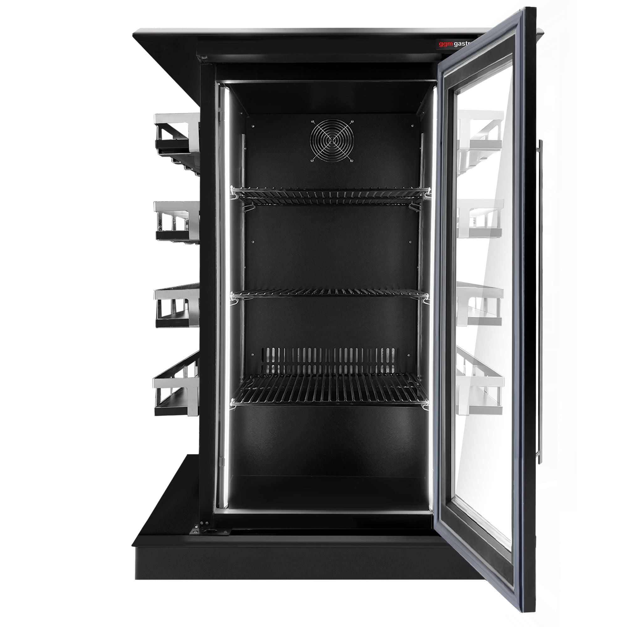 Konferenzkühlschrank - 820mm - 110 Liter - mit 1 Glasflügeltür | GGM Gastro