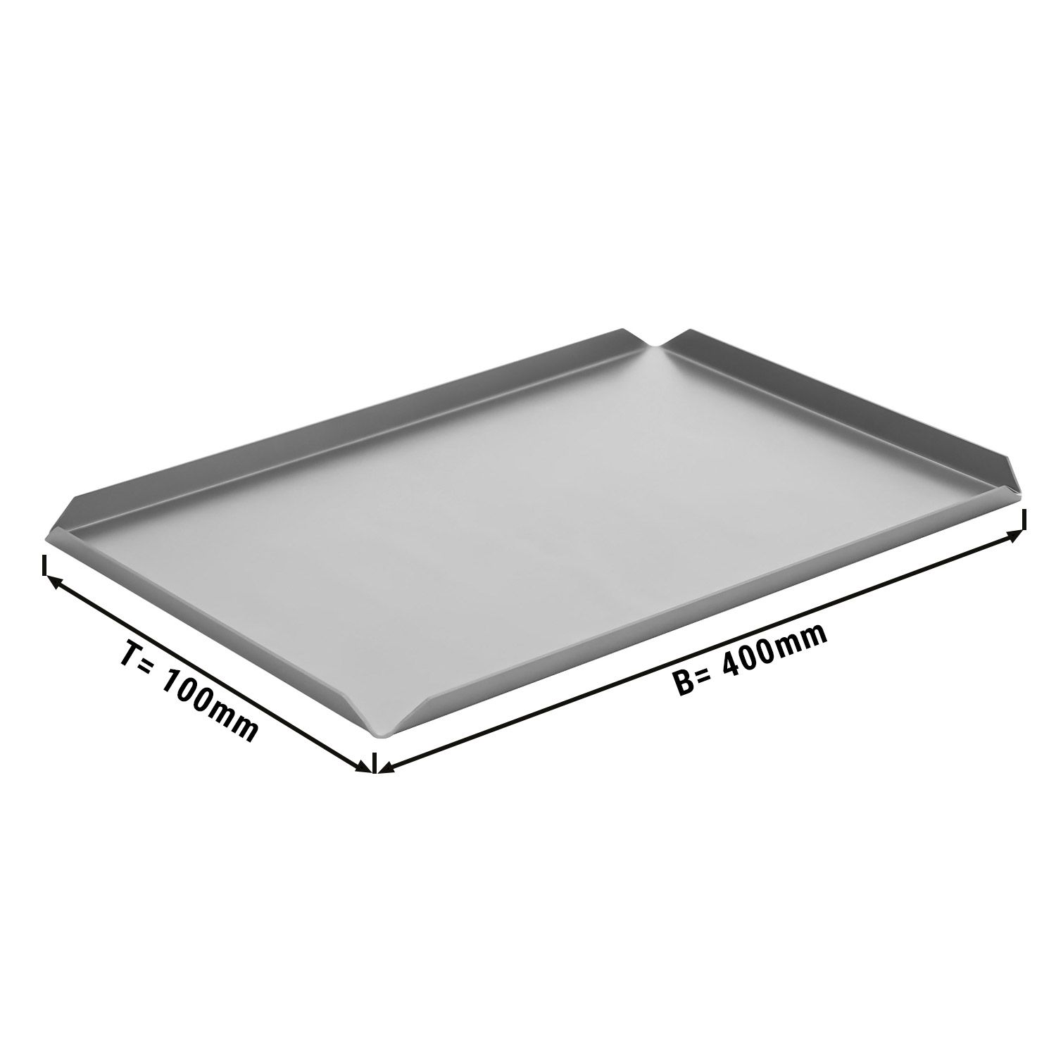 Plaque de four/ à pâtisserie en aluminium Lxlxh 60x40x2cm - Boutique en  ligne Gastro-Held