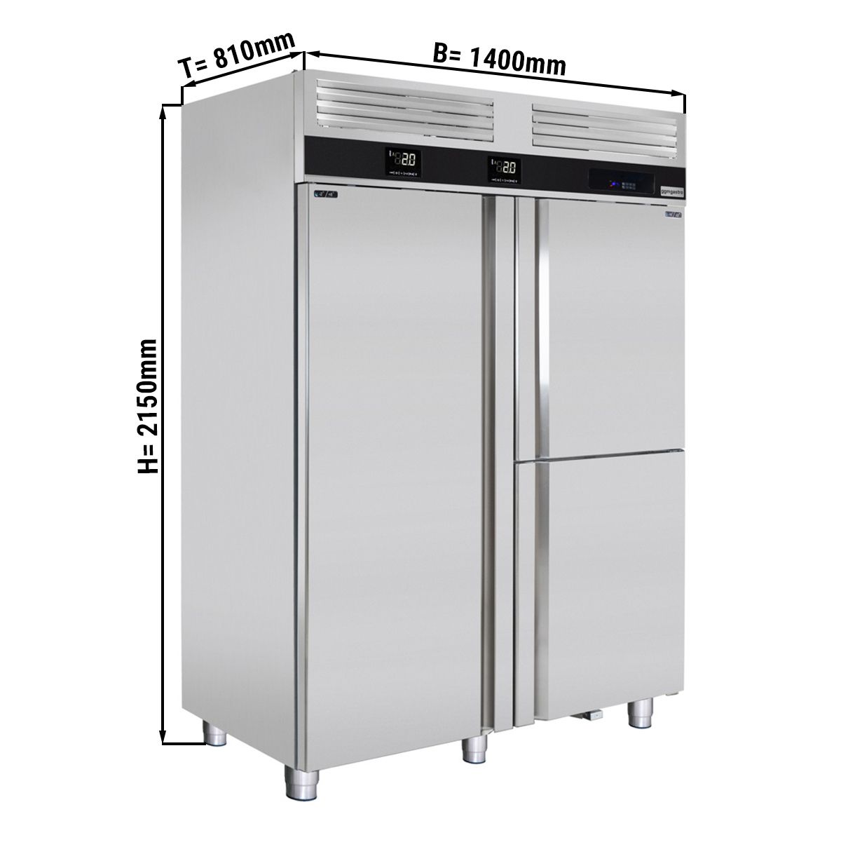 Réfrigérateur avec compartiment congélateur, domestique, 228