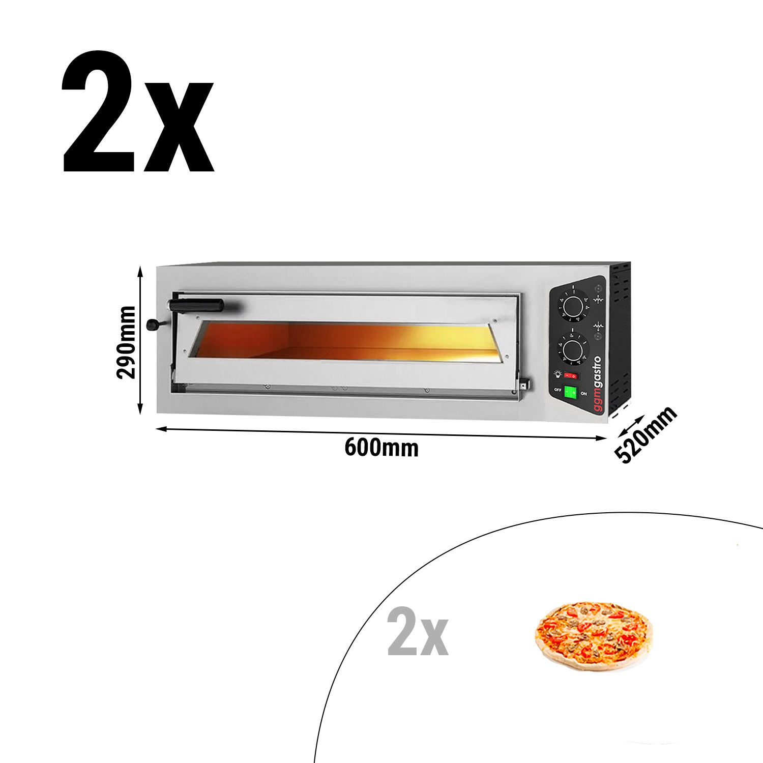 Mini four pizza GAM 1 chambre 1,6 kW