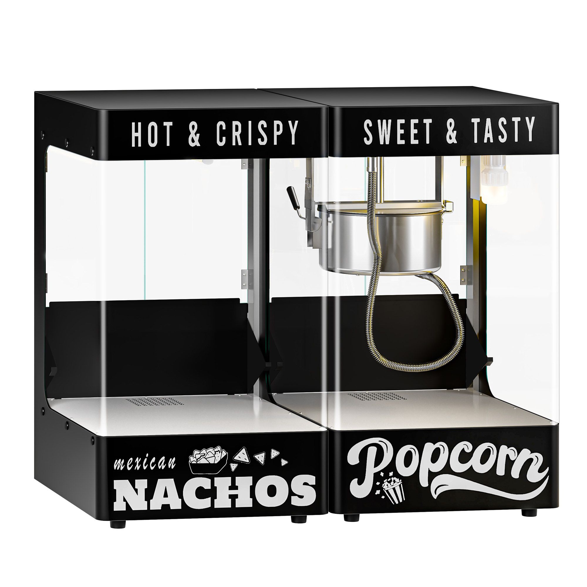 Popcorn machine nacho warmer chip warmer Black GGM Gastro