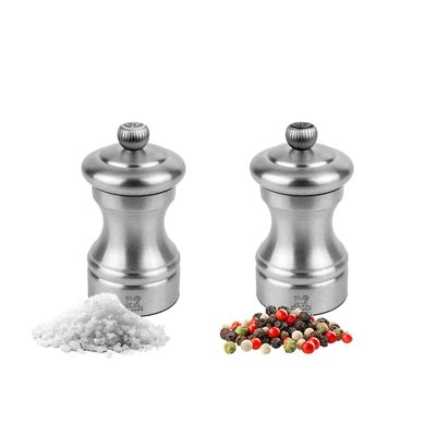 (6 Stück) PEUGEOT | BISTRO HORECA Chef - Salz- & Pfeffermühlen - Edelstahl - Höhe: 100mm