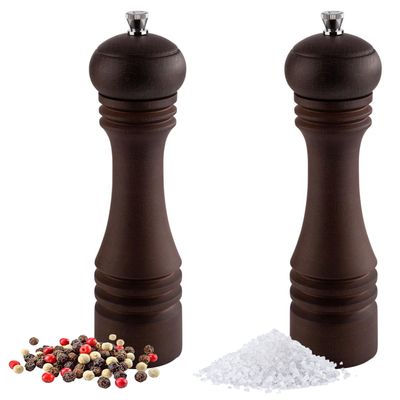 (6 Stück) Salz- & Pfeffermühlen - ETERNAL - Holz - Höhe: 230mm