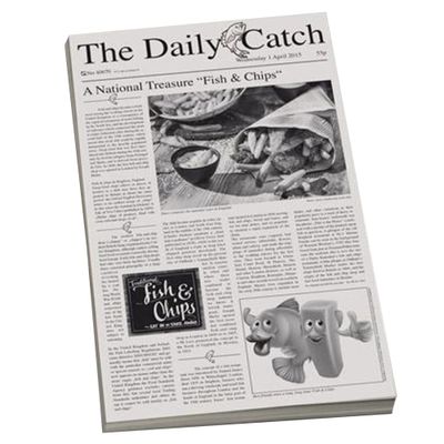 (500 Stück) Wachspapier - SNACKHOLDER - 420x250mm - mit Zeitungsmotiv