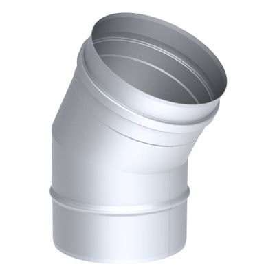 Tubo a gomito a 30  ° in acciaio inox / Ø 250 mm