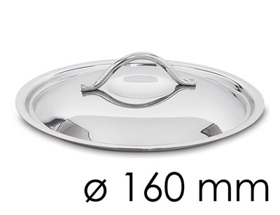 Pannendeksel - Ø 160 mm | Kookpannendeksel | Pannendeksel | Roestvrijstalen deksel | Deksel