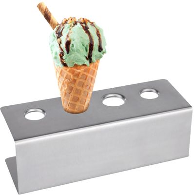 Ice cream cone holder with 4 holes