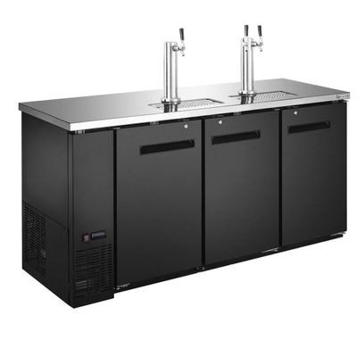 Bierkühler mit Zapfhahn - 3x 50 Liter Fässer - 1850x620mm