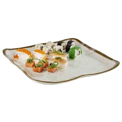 (6 Stück) Teller - STONE ART - Melamin - 330x325mm