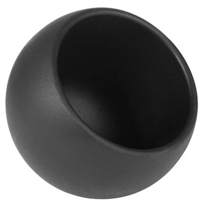 Servierset - MOON - 6-teiliges Set - 3 Melamin-Schalen à 50 ml & 3 Holzlöffel - Schwarz