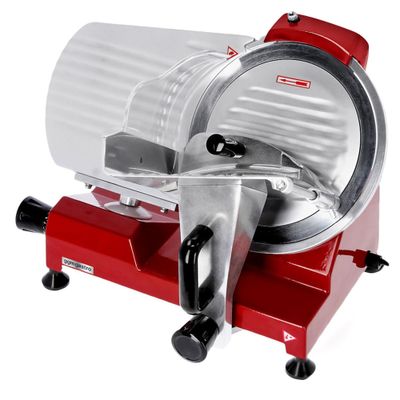 Aufschnittmaschine - 250 Watt - Messer: Ø 300mm - Rot