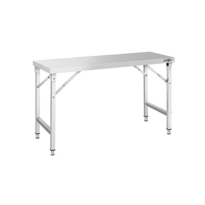 Edelstahl Arbeitstisch - klappbar - 1500x700mm