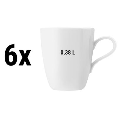 (6 pieces) Seltmann Weiden - Mug with handle - 0,38 liter