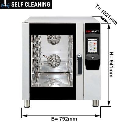 Commercial Bakery Convection Oven - Touch - 6x EN 60x40
