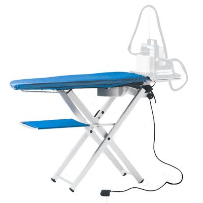 Ironing table with integrated heater