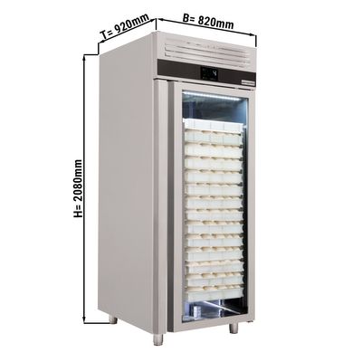 Bäckerei-Kühlschrank PREMIUM - EN 60x80 - 850 Liter - mit 1 Glastür
