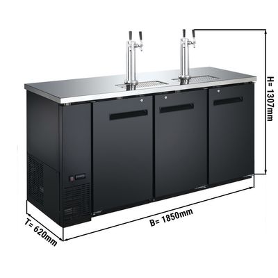 Beer cooler with tap - 556 liters – 3 doors