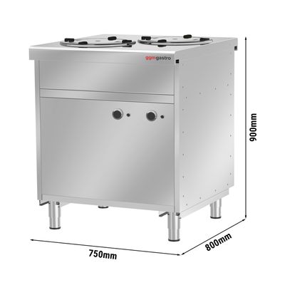 Dispensador de pratos aquecido / 120 pratos - 280 mm