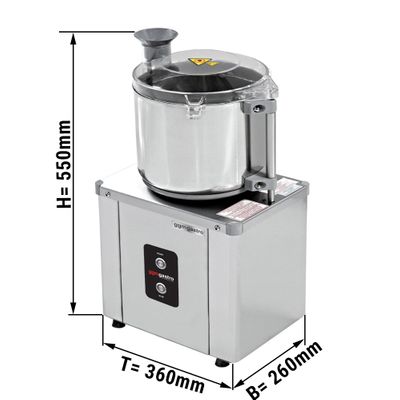 8 Liter- 370 W - 230 V - خردکن سبزیجات  1400 rpm