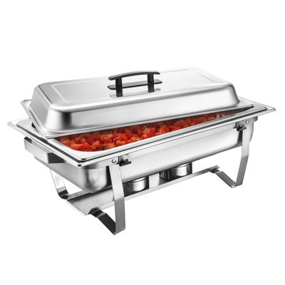 Chafing Dish - GN 1/1 - mit Deckel - Gestell zusammenklappbar