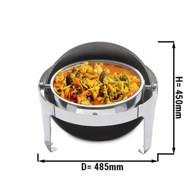 Chafing Dish Round - with roller cover