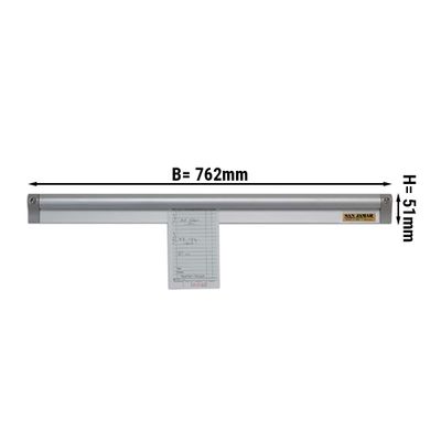 Receipt rail made of aluminium - 76.2 cm | Note holder | Clip rail | Receipt rail | Note rail