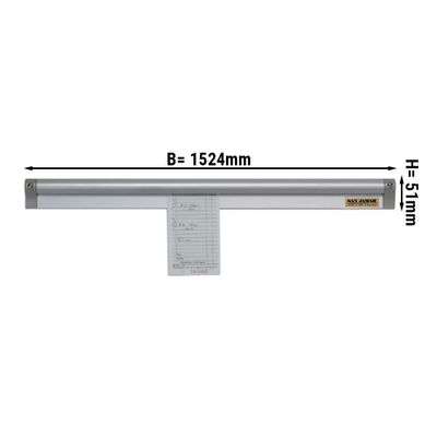 Aluminijske letvice za listiće narudžbi - 152,4 cm