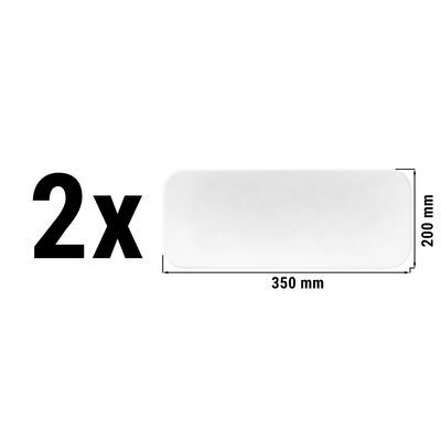 (2 pièces) SELTMANN WEIDEN | Assiette plate rectangulaire - 350x200mm