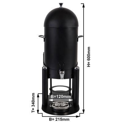 Hot drinks dispenser - 9 litres - Black